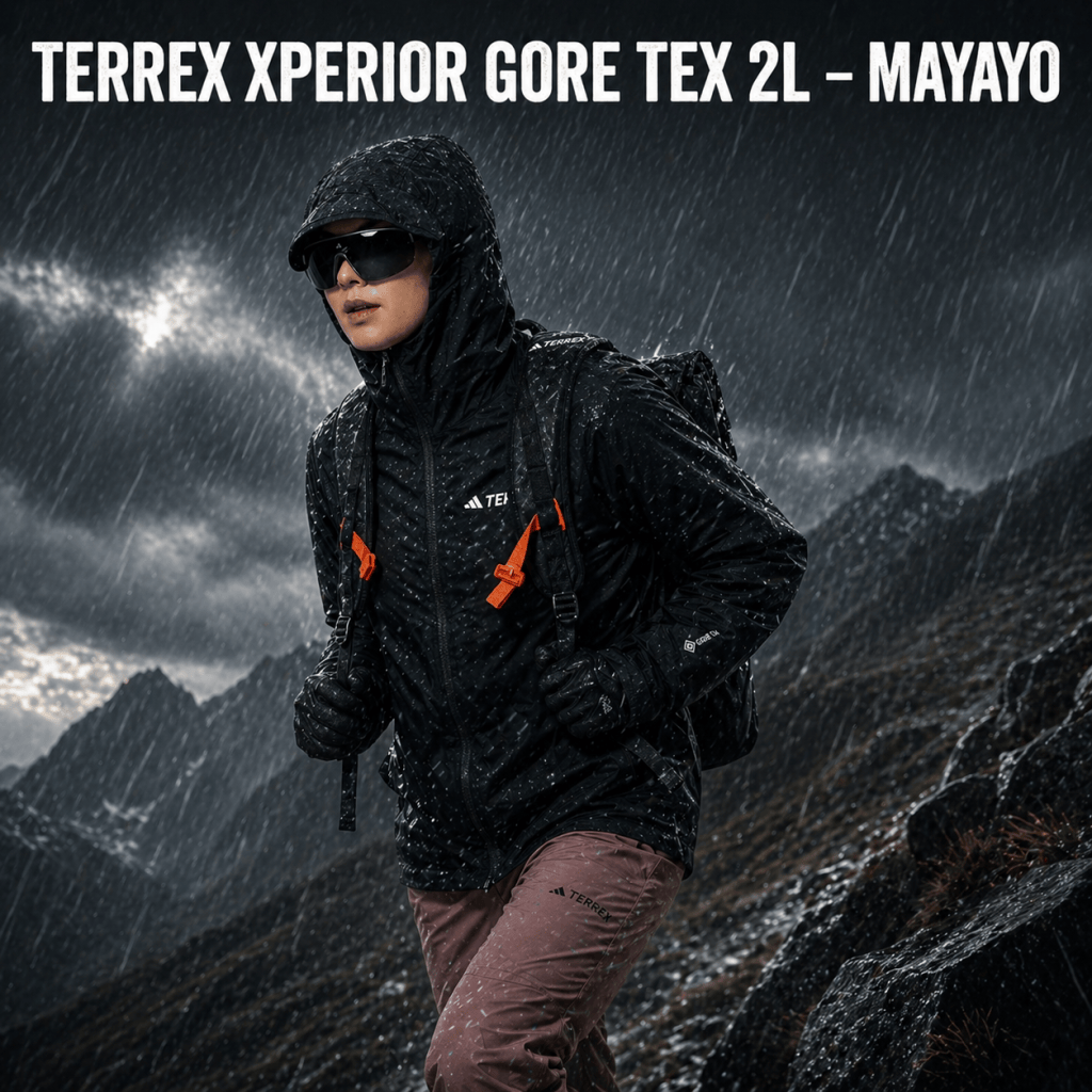 Chaqueta gore tex hombre Adidas Terrex Xperior 2L, por Mayayo.